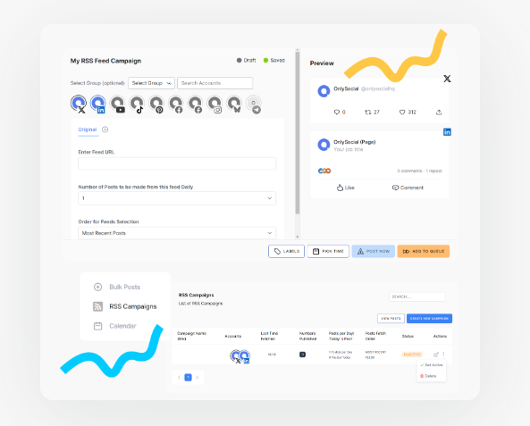 RSS Feed Content Aggregation for Growth