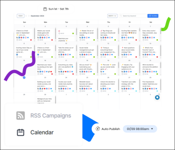 content strategy calendar posting